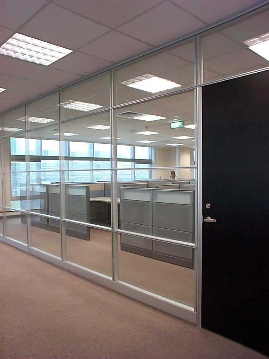 成品隔断-双玻隔断